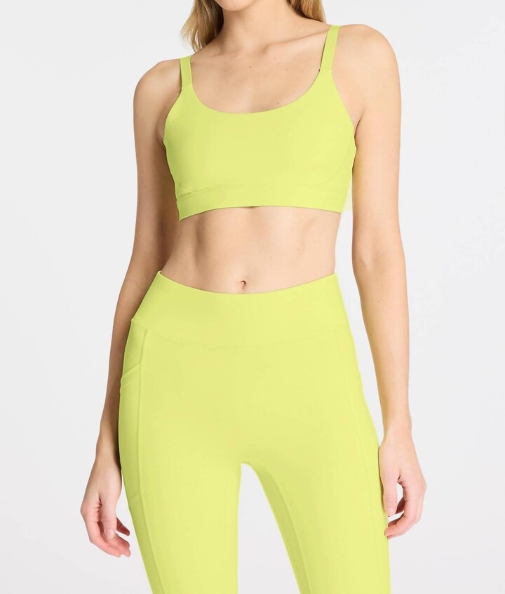 BANDIER Flow Low Impact Sports Bra In Sunny Lime