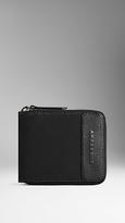 Thumbnail for your product : Burberry Small Leather Trim Ziparound Wallet