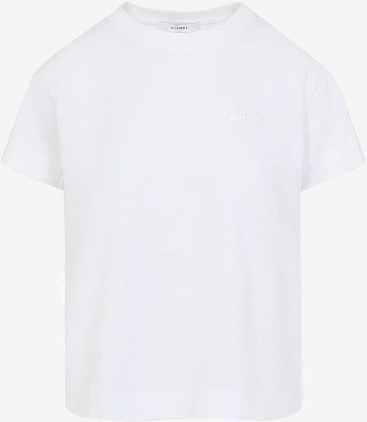 Givenchy Logo-Embroidered Crewneck T-shirt