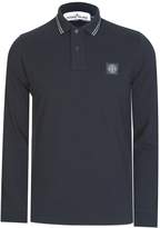 Thumbnail for your product : Stone Island LongSleeveContrastPoloBlack