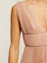 Thumbnail for your product : Maria Lucia Hohan Kylie Crystal Embellished Pleated Tulle Dress - Womens - Nude
