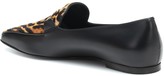 Thumbnail for your product : Burberry Leopard-print calf-hair loafers