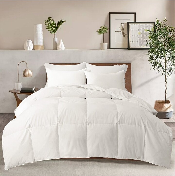 UNIKOME 360 Thread Count Extra Warmth White Goose Feather And Down Comforter