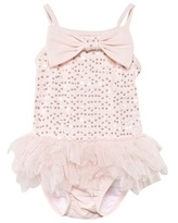 Thumbnail for your product : Kate Mack - Biscotti Pale Pink Sequin Bow Tutu Swimsuit