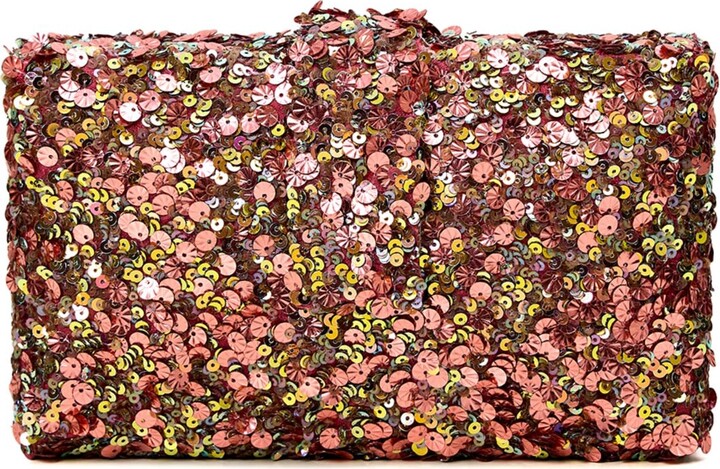Simitri Pink / Gold / Brown Blush Kitsch Clutch