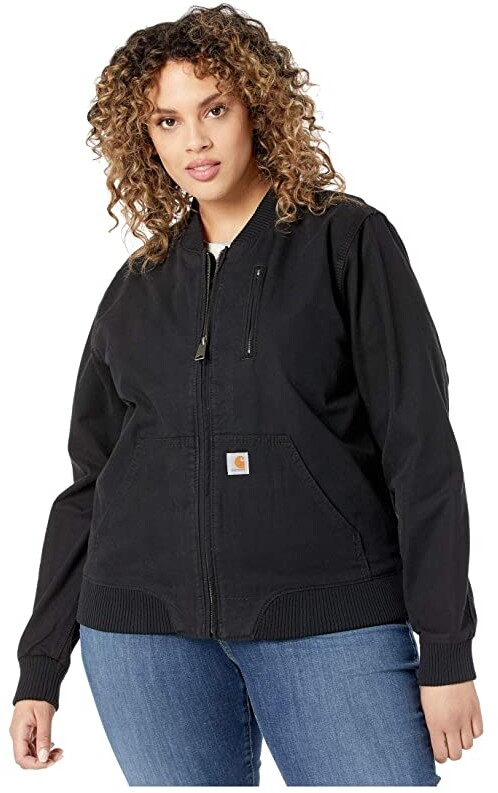 Carhartt Crawford Bomber Jacket (Black) Women's Coat - ShopStyle