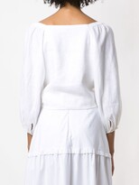 Thumbnail for your product : Isolda Durian linen cropped top