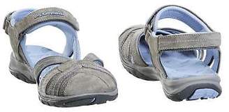 Kathmandu Alda Womens Leather Upper Closed Toe Sandal Walking Travel Shoes Grey
