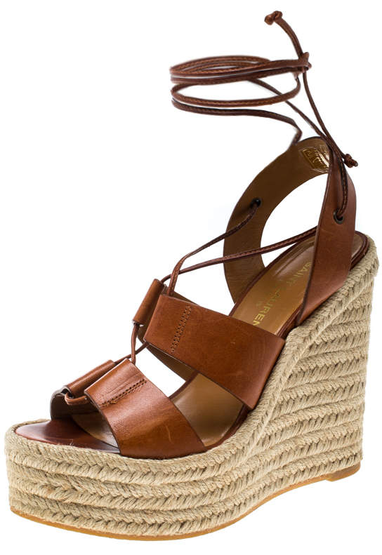espadrille wedge sandals lace up