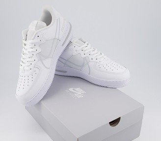 Nike Air Force 1 React Trainers White Pure Platinum