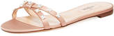Thumbnail for your product : Valentino Garavani Rockstud Glam Flat Crystal-Stud Satin Slide Sandal