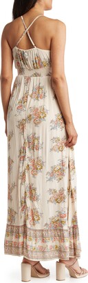 Angie Floral Empire Waist Maxi Dress