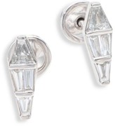 Thumbnail for your product : Nikos Koulis Spectrum Tapered Diamond & 18K White Gold Stud Earrings