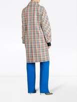 Thumbnail for your product : Burberry Micro Check Silk Blend Car Coat