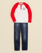 Thumbnail for your product : GUESS Boys' Raglan Henley Top - Sizes S-xl