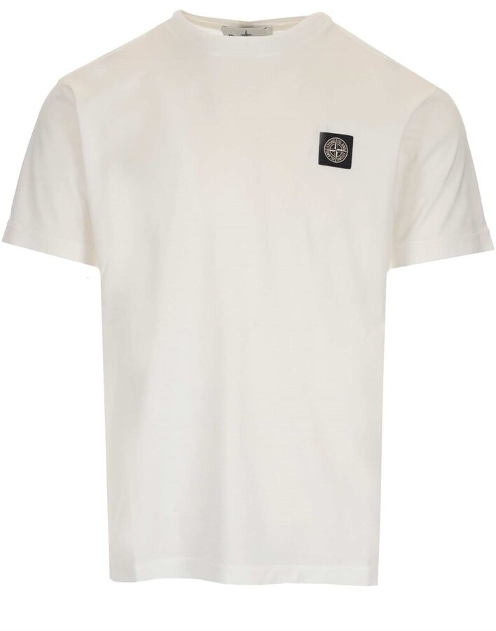 Stone Island White Men's T-shirts | Shop the world's largest 
