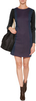 Thumbnail for your product : Sandro Wool Blend Colorblocked Dress
