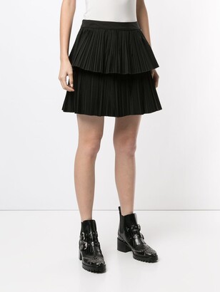 Twin-Set Layered Style Pleated Skirt