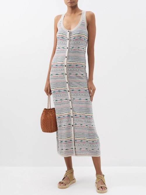 Etoile Isabel Marant Haro Linen-blend Midi Dress - ShopStyle
