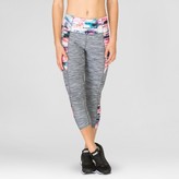 Thumbnail for your product : RBX Women's Striated with Impressions Print Capri Leggings