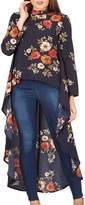 Thumbnail for your product : Izabel London Floral Dipped Hem Top