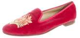 Thumbnail for your product : Stubbs & Wootton Velvet Embroidered Loafers