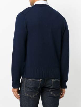 Dolce & Gabbana exposed shoulder seam jumper