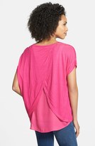 Thumbnail for your product : Halogen Modal & Linen Tee with Chiffon Inset Back