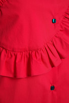 Thumbnail for your product : VIVETTA Ruffled Stretch-cotton Poplin Shirt