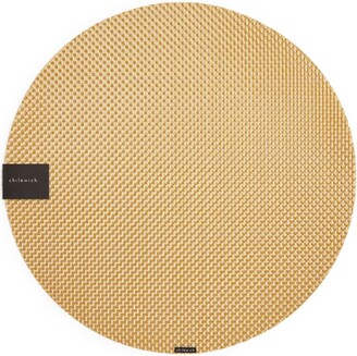 Chilewich Basketweave Gilded Round Placemat (38Cm)