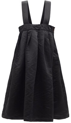 COMME DES GARÇONS GIRL Puffed Satin Pinafore Dress - Black