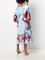 Thumbnail for your product : Yuliya Magdych Bullfinches embroidered dress