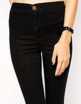 Thumbnail for your product : ASOS Rivington High Waist Denim Jeggings in Washed Black