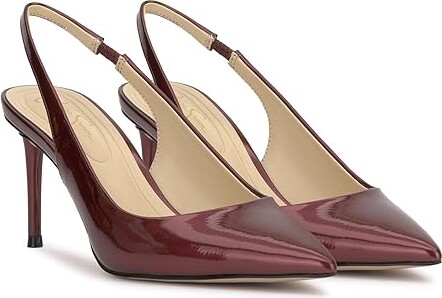 Jessica Simpson Souli Classic Slingback Pump High Women's Heels Oxblood : 8.5 M, Leather/Rubber