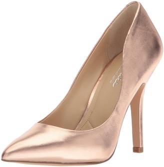 rose gold pump heels