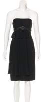 Thumbnail for your product : Akris Pleated Strapless Dress