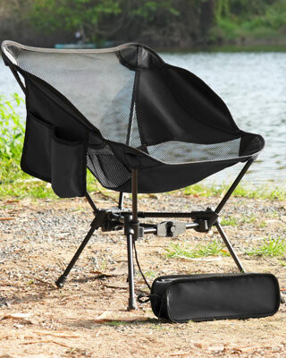 Arlmont & Co. Portable Camping Chair – Compact Lightweight Folding Chair For Adults, Supports 330 Lbs