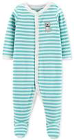 Thumbnail for your product : Carter's Baby Boys 1-Pc. Striped Footed Pajamas
