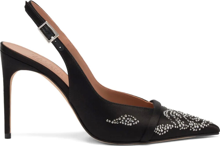 Malone Souliers 90mm Jazz embellished slingback heeled pumps