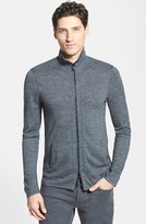 Thumbnail for your product : John Varvatos Full Zip Merino Wool Blend Turtleneck Sweater