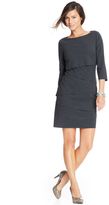 Thumbnail for your product : Tahari by ASL Three-Quarter-Sleeve Tiered Sheath