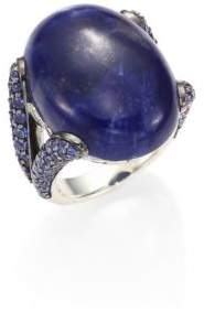 John Hardy Batu Classic Sodalite & Blue Sapphire Celestial Orb Ring