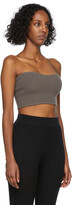 Thumbnail for your product : System Grey Knit Sweetheart Tube Top