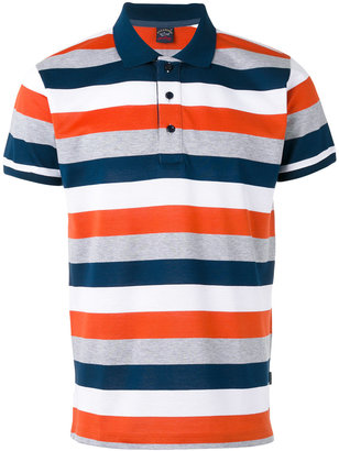 Paul & Shark horizontal stripe polo shirt - men - Cotton - L