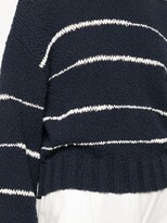 Thumbnail for your product : Proenza Schouler White Label Stripe Pouf-Sleeve Jumper