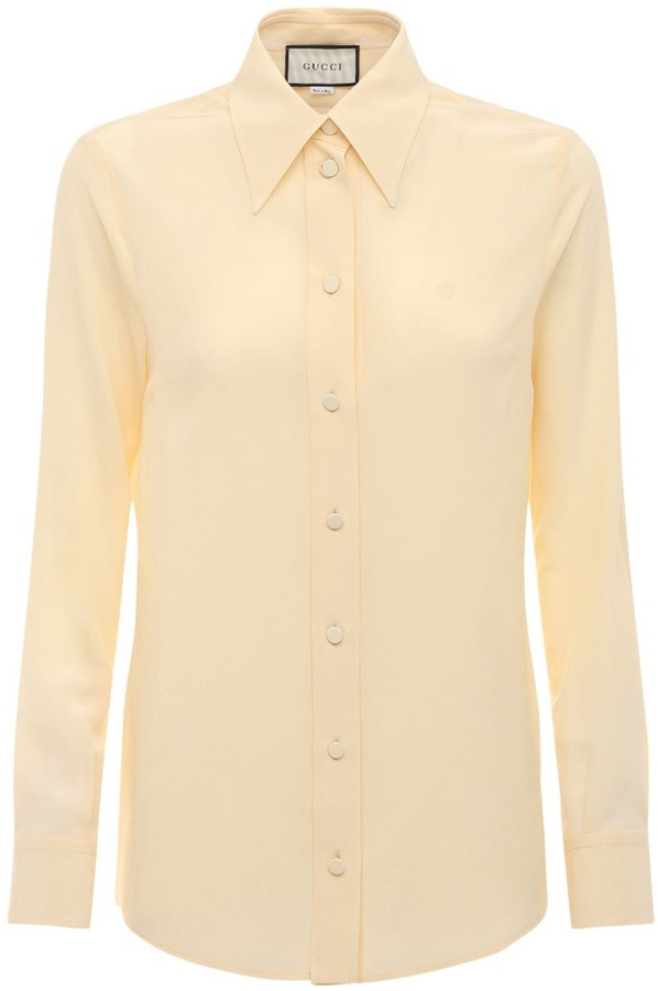 Silk Button Blouse | Shop the world's largest collection of 