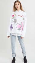 Thumbnail for your product : Mira Mikati Floral Print & Embossed Sweatshirt