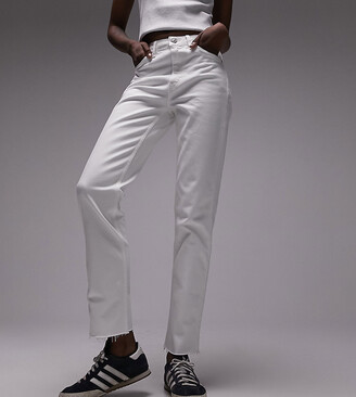 Topshop Tall Mom jeans in white