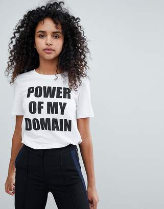 Monki Power Of My Domain Tshirt