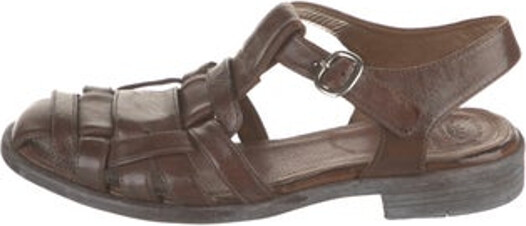 Officine Creative Leather Sandals Brown Multistrap & Buckle Closure at Ankles Unfortunately, due to restrictions, this item may not be eligible for shipping in all areas.